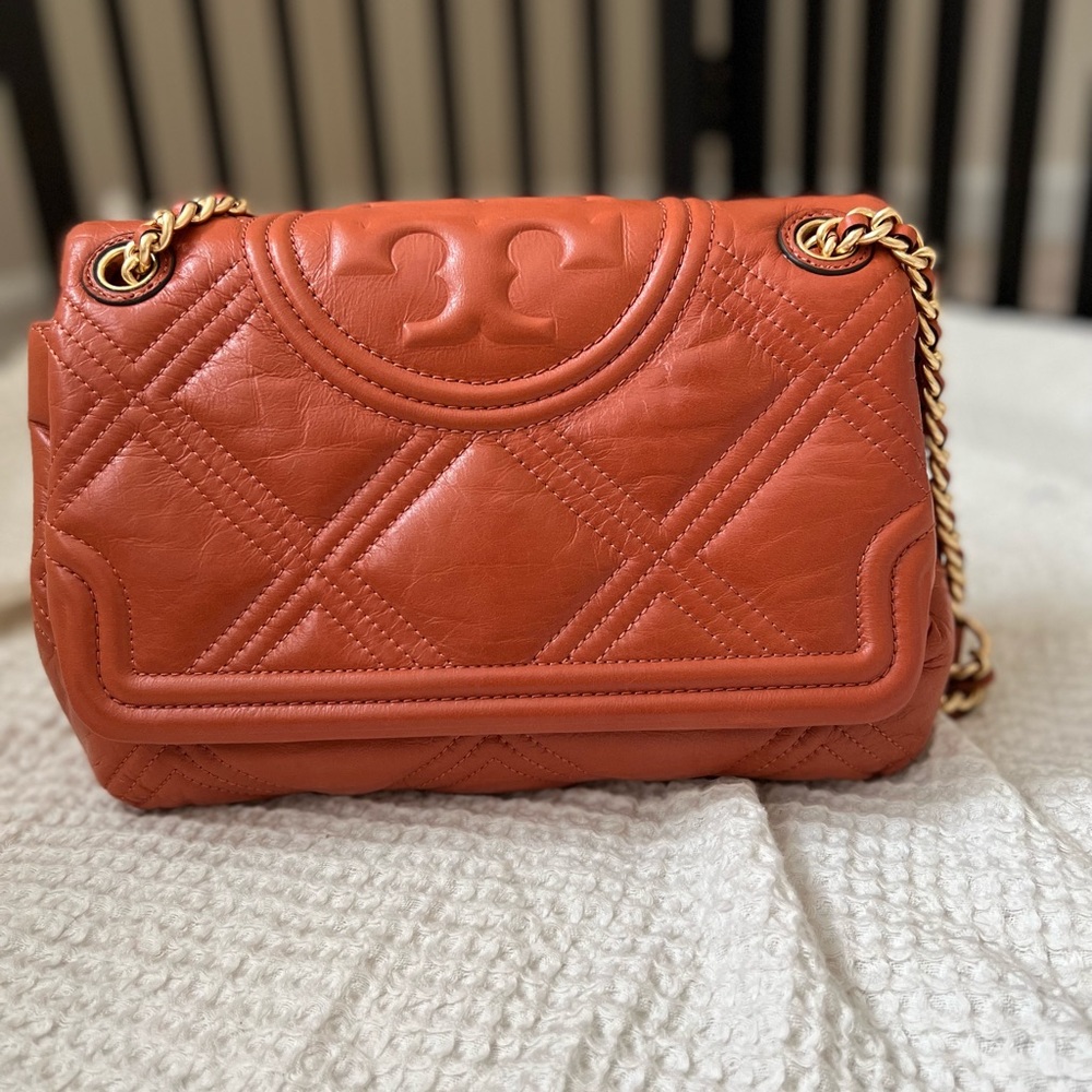 Tory Burch Fleming soft glazed convertible shoulder bag